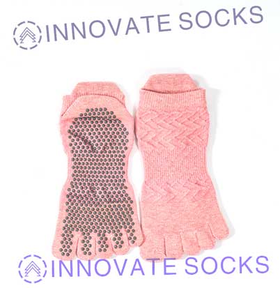 Buy CUT OUT GRIPPED PINK YOGA SOCKS for Women Online in India