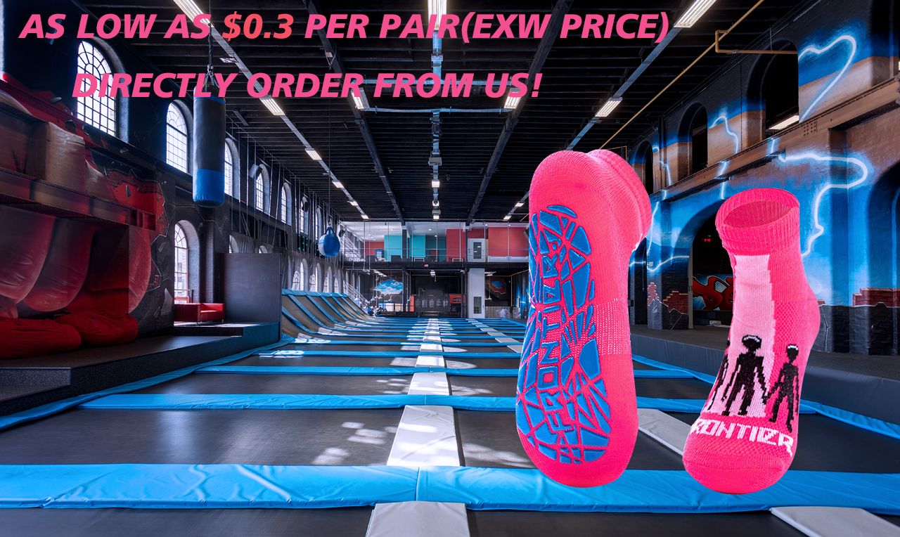 Trampoline Socks Jump Socks For Trampoline Park Custom High Quality Trampoline Socks