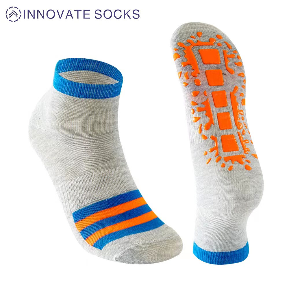 Unisex Printed Trampoline Grip Socks, Ankle Length at Rs 45/pair in Rajkot